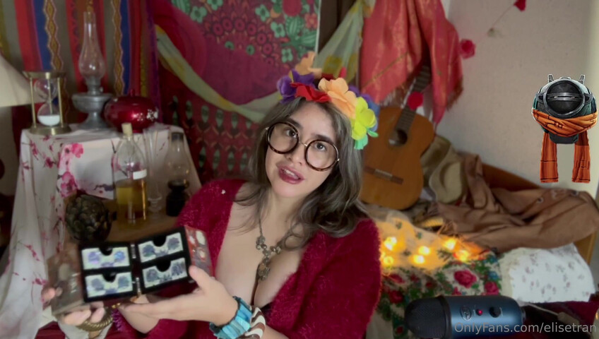 Elise Tran ASMR - Slutty hippie shopkeeper teases her hot tits