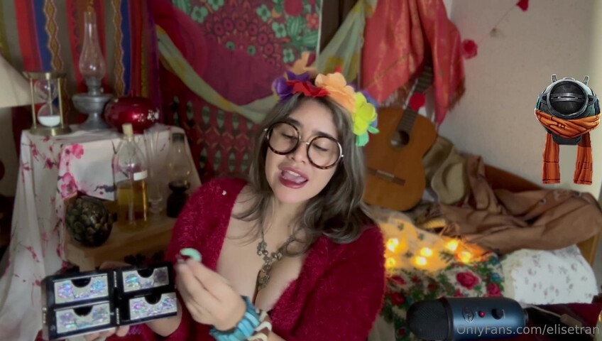 Elise Tran ASMR - Slutty hippie shopkeeper teases her hot tits