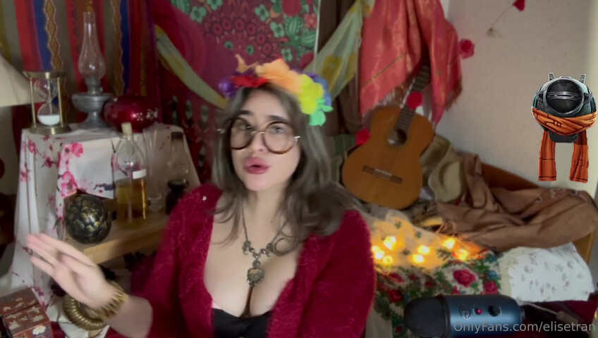 Elise Tran ASMR - Slutty hippie shopkeeper teases her hot tits