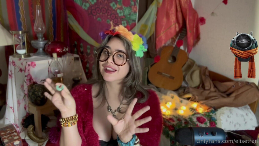 Elise Tran ASMR - Slutty hippie shopkeeper teases her hot tits