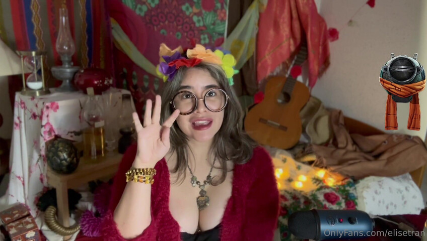 Elise Tran ASMR - Slutty hippie shopkeeper teases her hot tits