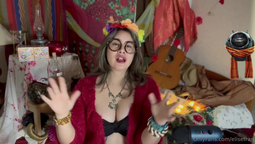 Elise Tran ASMR - Slutty hippie shopkeeper teases her hot tits