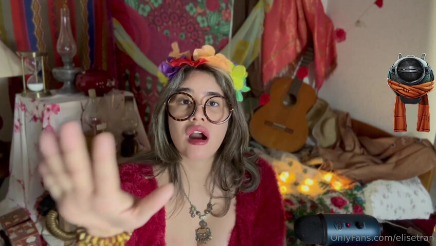 Elise Tran ASMR - Slutty hippie shopkeeper teases her hot tits