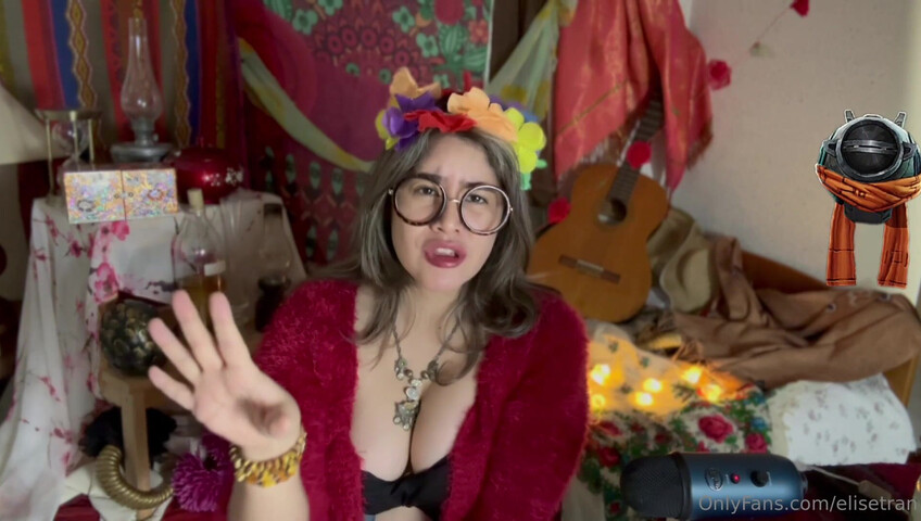 Elise Tran ASMR - Slutty hippie shopkeeper teases her hot tits