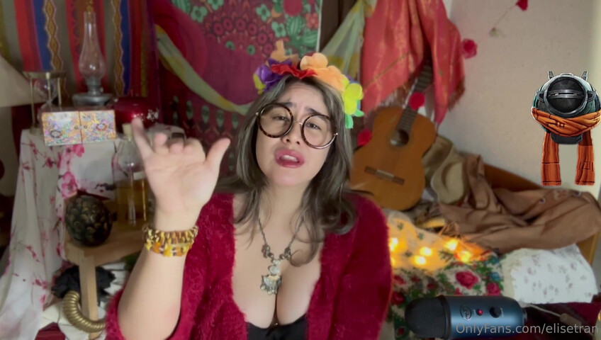 Elise Tran ASMR - Slutty hippie shopkeeper teases her hot tits