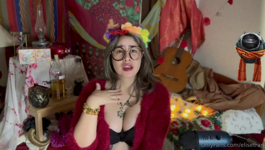 Elise Tran ASMR - Slutty hippie shopkeeper teases her hot tits