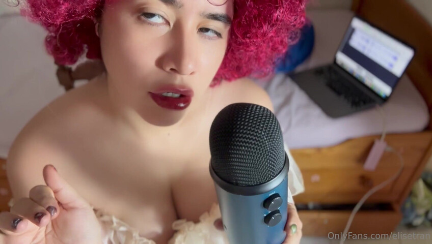 Elise Tran ASMR - French courtesan wants you to take in all her boobage