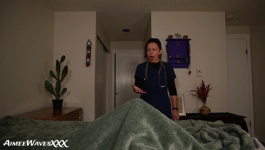 AimeeWavesXXX – Nurse Aimee Relieves your Massive Old Man Viagra Boner
