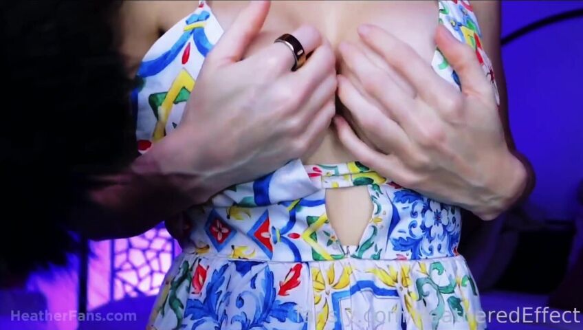 HeatheredEffect - ASMR DROOLY LENS LICK, AHEGAO, DROOL ON TITS, MULTIPLE INSANE NIP SLIPS!!!