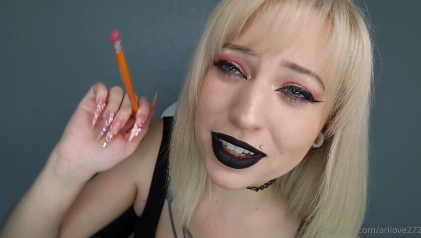 AriLove - ASMR Roleplay Goth Manager Gets On You Work HARDER or ELSE You'll Get Pegged!