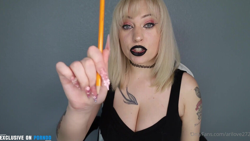 AriLove - ASMR Roleplay Goth Manager Gets On You Work HARDER or ELSE You'll Get Pegged!