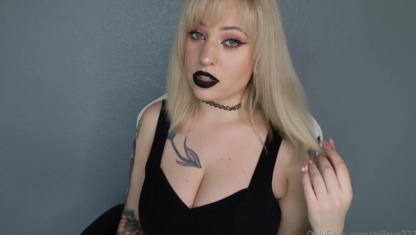 AriLove - ASMR Roleplay Goth Manager Gets On You Work HARDER or ELSE You'll Get Pegged!