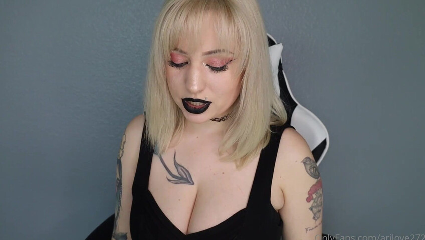 AriLove - ASMR Roleplay Goth Manager Gets On You Work HARDER or ELSE You'll Get Pegged!