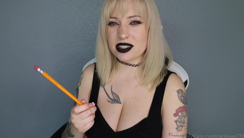 AriLove - ASMR Roleplay Goth Manager Gets On You Work HARDER or ELSE You'll Get Pegged!
