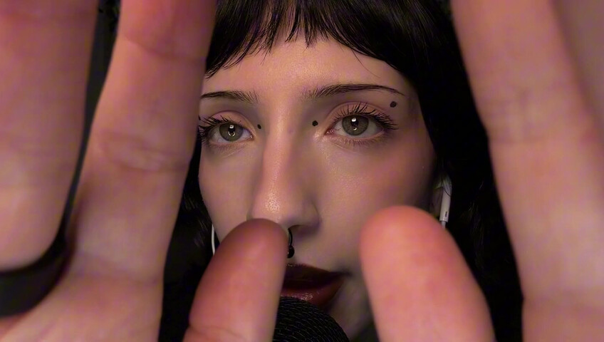 SleepGirl ASMR -  Close up Spit Painting (Wet Mouth Sounds)