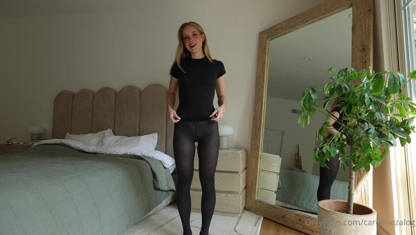 Caroline Zalog - 24 April 2026 - See Through Tights Try-On Haul
