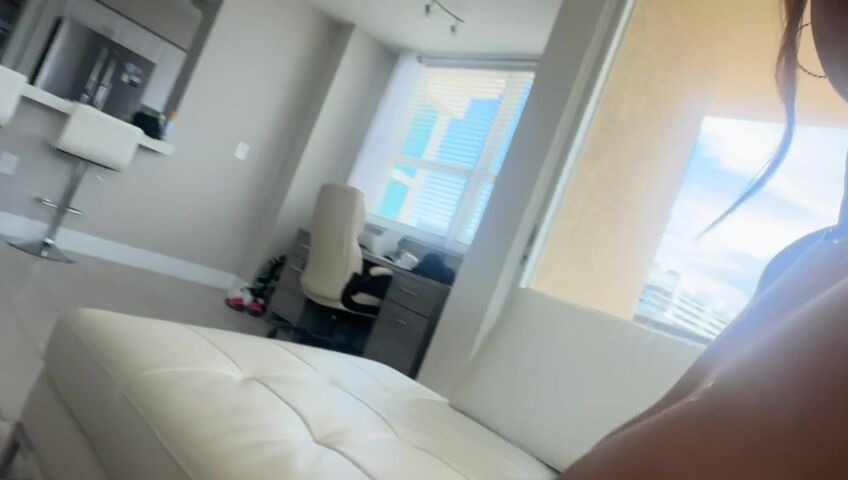 Thick Latina step-Sister New Boob Job ~ Nia Bleu