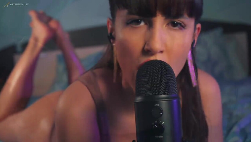 ArianaRealTV - ASMR Passionate Mic Licking & Breathing Layered Sounds