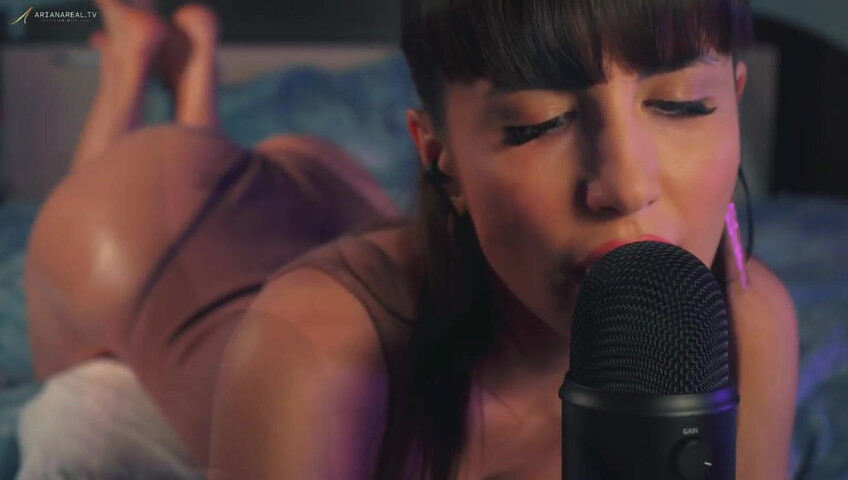 ArianaRealTV - ASMR Passionate Mic Licking & Breathing Layered Sounds