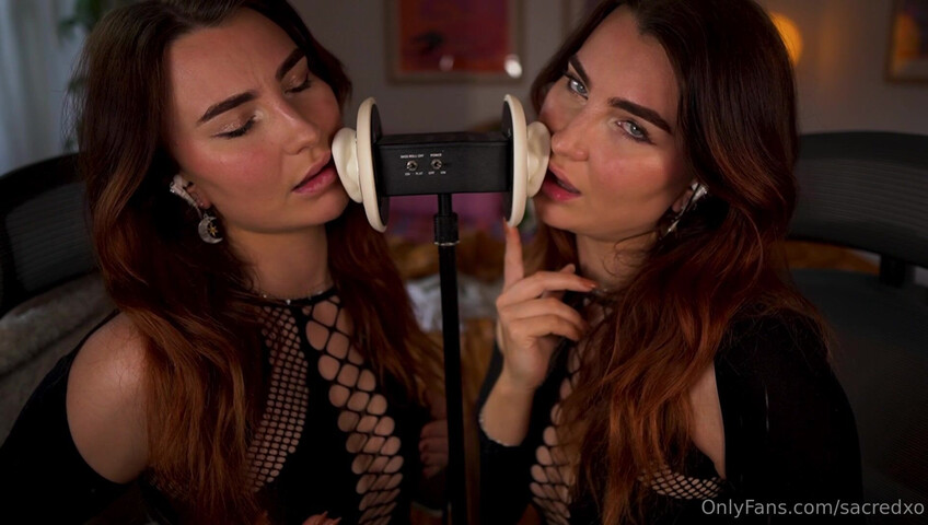 SacredXO - Double Naughty Ear Licking & Horny Mouth Sounds OnlyFans Leak