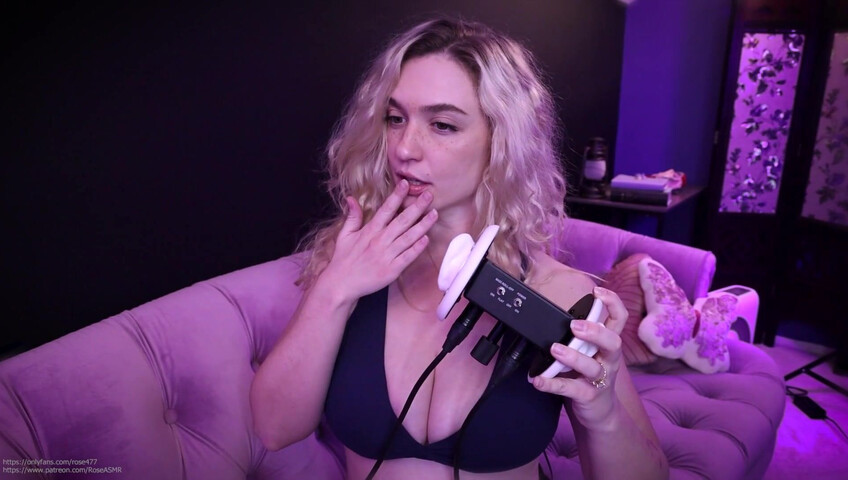 Rose ASMR - Whispering & Kissing on My Favorite Bra Patreon Leak