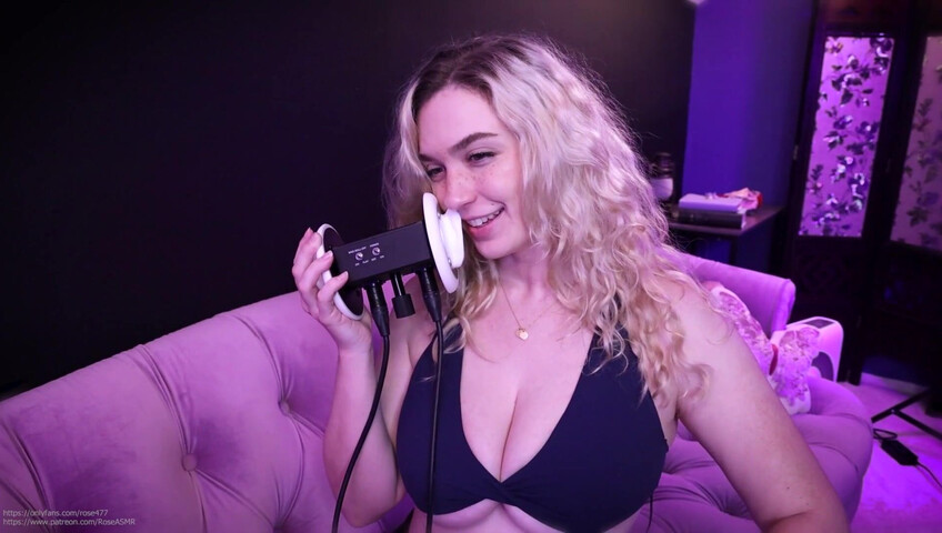 Rose ASMR - Whispering & Kissing on My Favorite Bra Patreon Leak