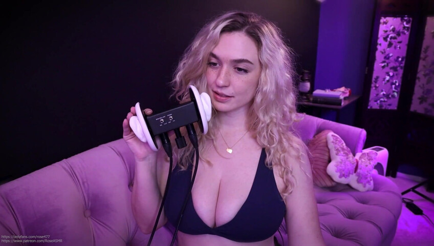 Rose ASMR - Whispering & Kissing on My Favorite Bra Patreon Leak
