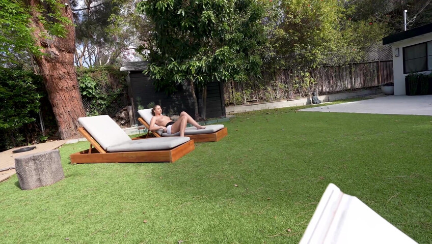 My Hot British Stepsis ONLY Sunbathes Naked - Lily Phillips
