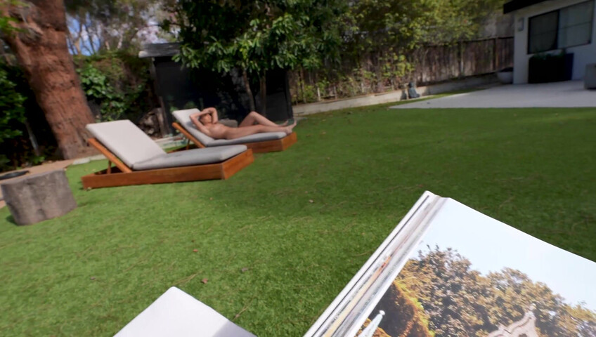 My Hot British Stepsis ONLY Sunbathes Naked - Lily Phillips