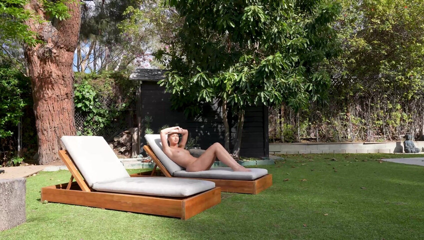 My Hot British Stepsis ONLY Sunbathes Naked - Lily Phillips