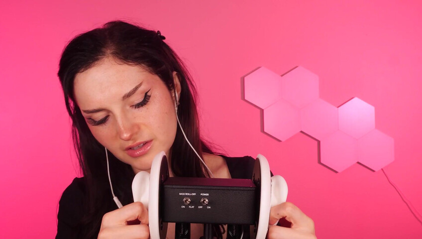 Busy b ASMR - 2 de abril de 2026 - Masaje de orejas con y sin guantes