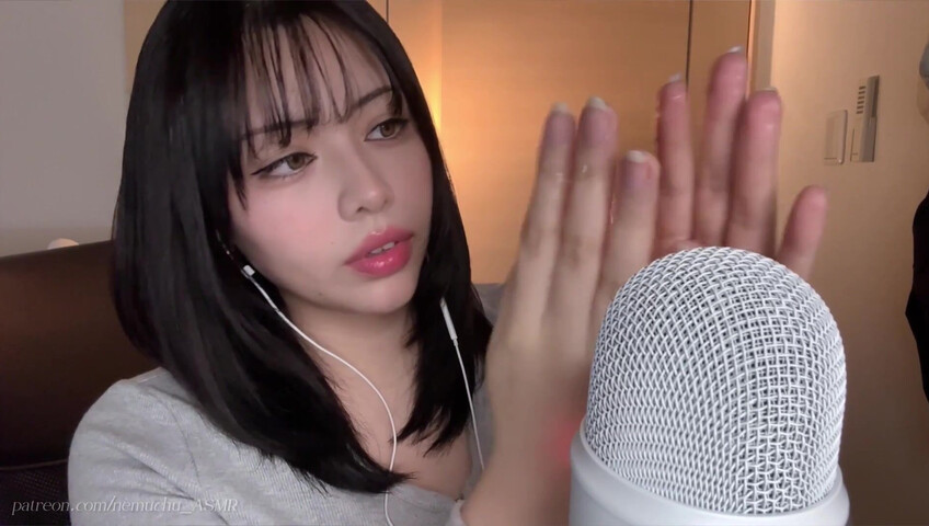 Nemuchu_ASMR - Sticky Hands+Cream on the Mic＋Plastic Wrap Sounds | Patreon