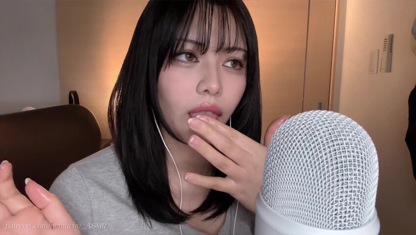 Nemuchu_ASMR - Sticky Hands+Cream on the Mic＋Plastic Wrap Sounds | Patreon