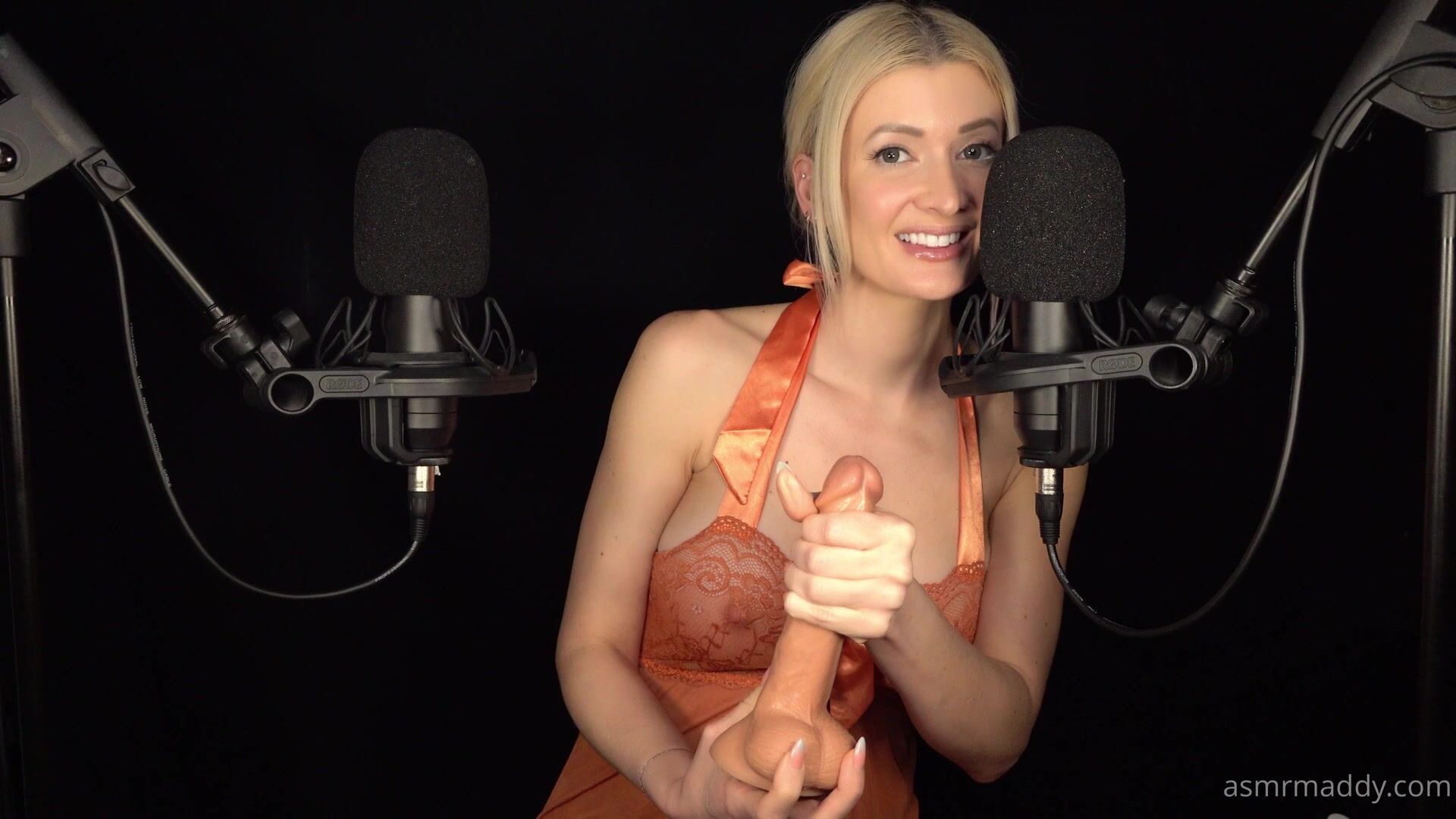 ASMR Maddy - Unintelligible JOI with Dildo Stroking