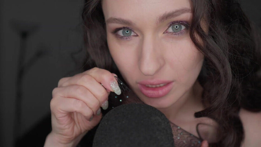 ZoyaMur - ASMR Sleep Fast & Aggressive Fabric Scratching Fishnet WET Mouth Sounds Clothes Sounds