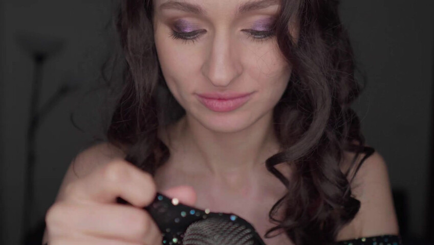 ZoyaMur - ASMR Sleep Fast & Aggressive Fabric Scratching Fishnet WET Mouth Sounds Clothes Sounds