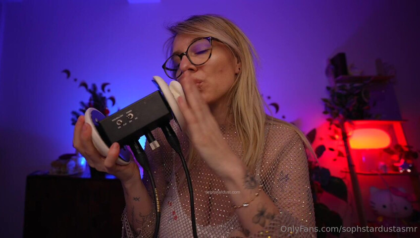 Soph Stardust ASMR - Wet & Dry Ear To Ear Mouth Sounds VERY LEWD & CHEEKY Part at The End
