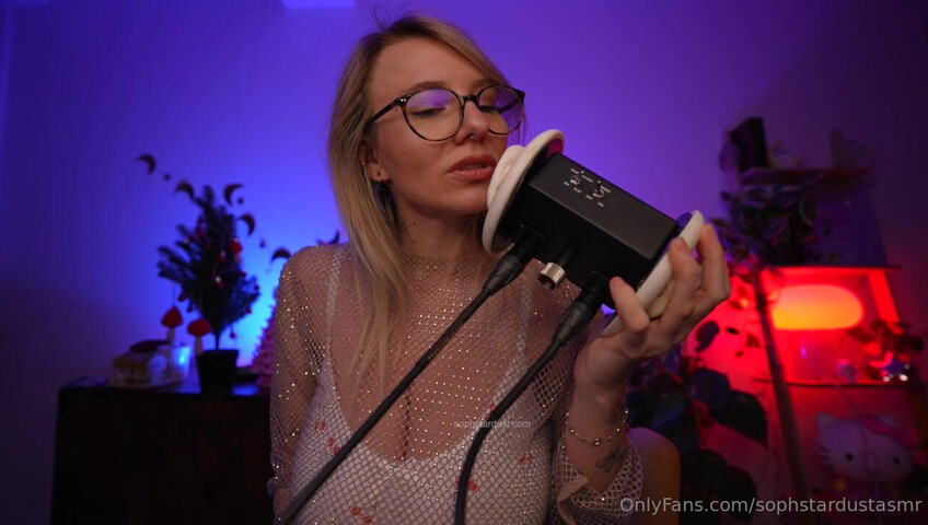 Soph Stardust ASMR - Wet & Dry Ear To Ear Mouth Sounds VERY LEWD & CHEEKY Part at The End