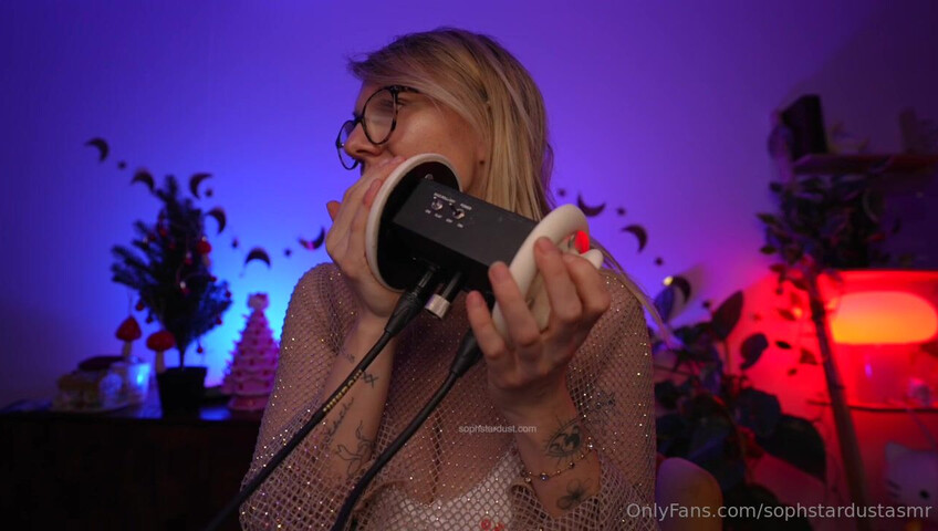 Soph Stardust ASMR - Wet & Dry Ear To Ear Mouth Sounds VERY LEWD & CHEEKY Part at The End