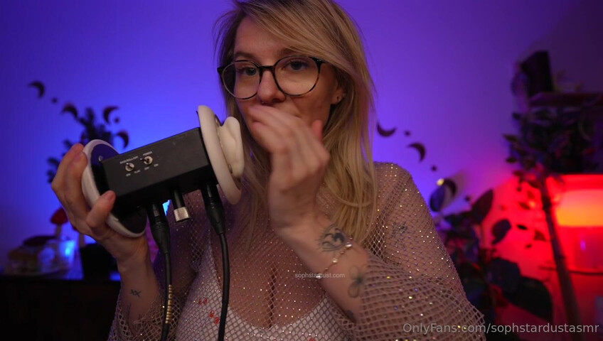 Soph Stardust ASMR - Wet & Dry Ear To Ear Mouth Sounds VERY LEWD & CHEEKY Part at The End