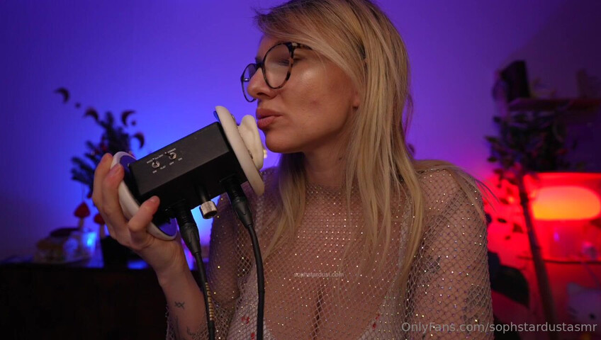 Soph Stardust ASMR - Wet & Dry Ear To Ear Mouth Sounds VERY LEWD & CHEEKY Part at The End