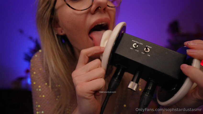 Soph Stardust ASMR - Wet & Dry Ear To Ear Mouth Sounds VERY LEWD & CHEEKY Part at The End