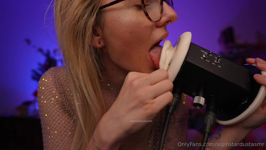 Soph Stardust ASMR - Wet & Dry Ear To Ear Mouth Sounds VERY LEWD & CHEEKY Part at The End