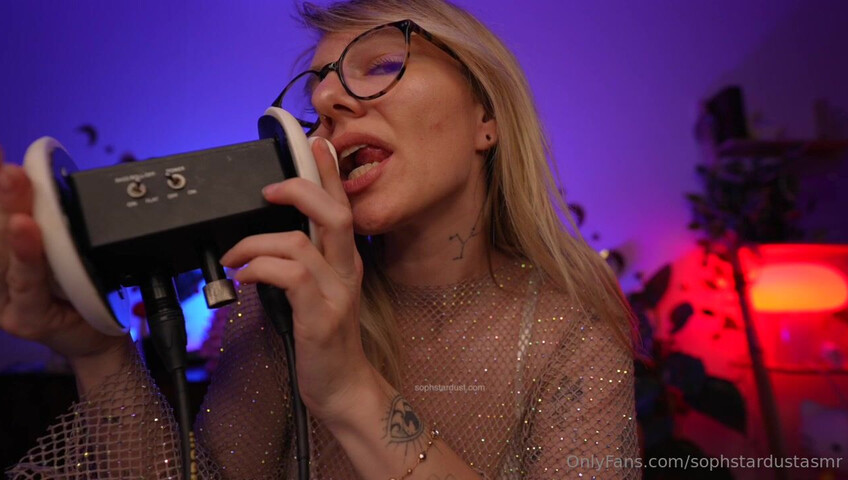 Soph Stardust ASMR - Wet & Dry Ear To Ear Mouth Sounds VERY LEWD & CHEEKY Part at The End