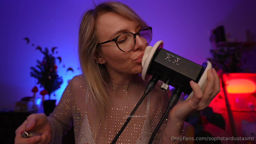 Soph Stardust ASMR - Wet & Dry Ear To Ear Mouth Sounds VERY LEWD & CHEEKY Part at The End