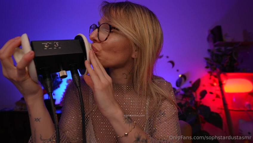 Soph Stardust ASMR - Wet & Dry Ear To Ear Mouth Sounds VERY LEWD & CHEEKY Part at The End