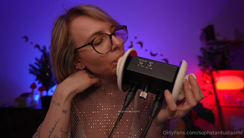 Soph Stardust ASMR - Wet & Dry Ear To Ear Mouth Sounds VERY LEWD & CHEEKY Part at The End