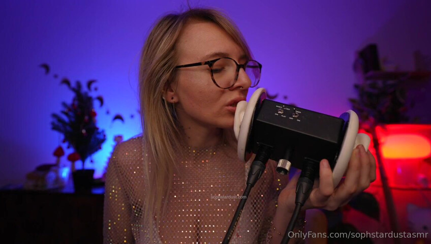 Soph Stardust ASMR - Wet & Dry Ear To Ear Mouth Sounds VERY LEWD & CHEEKY Part at The End