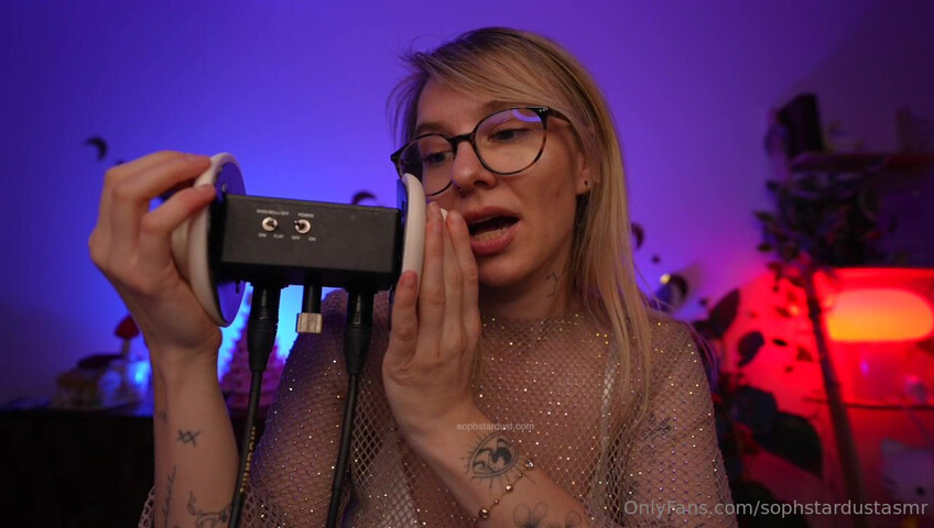 Soph Stardust ASMR - Wet & Dry Ear To Ear Mouth Sounds VERY LEWD & CHEEKY Part at The End