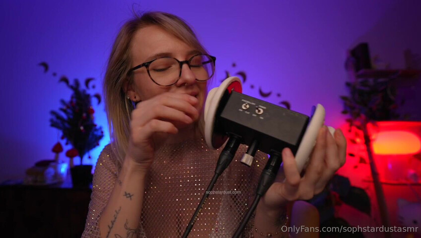 Soph Stardust ASMR - Wet & Dry Ear To Ear Mouth Sounds VERY LEWD & CHEEKY Part at The End